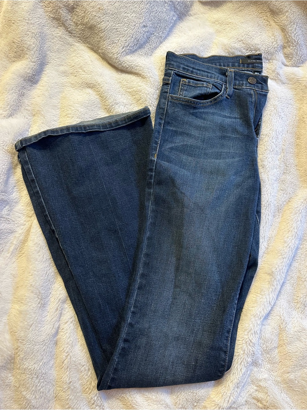 Dark Blue Flying Monkey Flare Jeans